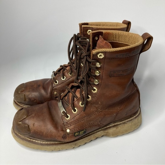 Ad Tec steel Toe water resistant leather boots size 10 - Picture 4 of 11